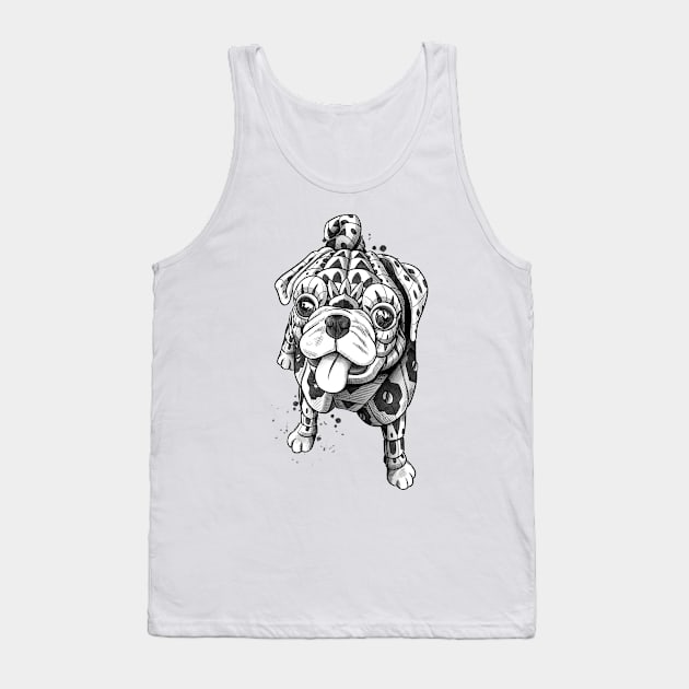 Baby Pug Tank Top by Psydrian